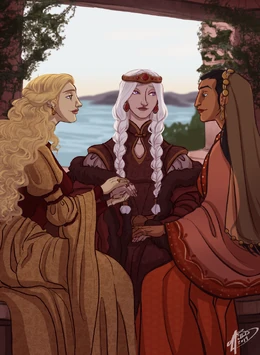 Joanna Lannister, Rhaella Targaryen y la princesa de Dorne by Naomi©