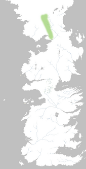 Colmillos Helados en el mapa de Poniente