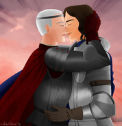 Príncipe Daeron besa a Ser Jeremy by Riotarttherite©