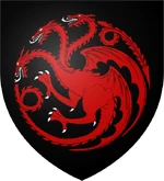 Casa Targaryen estandarte