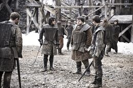 Jon, Sam y Pyp entrenando HBO