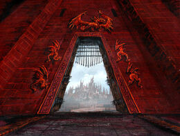 Puerta del Dragón by Franz Miklis, Fantasy Flight Games©