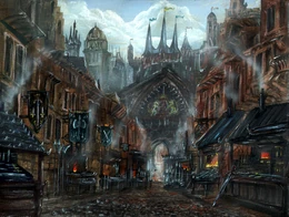 Calle del Acero by Franz Miklis, Fantasy Flight Games©