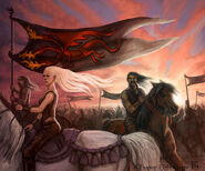 Queen Daenerys' Horde by Felicia Cano, Fantasy Flight Games©