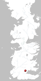 Nido de Buitres en el mapa de Poniente