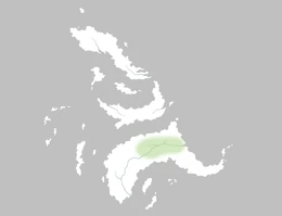 Valle de la Flor Roja en el mapa de las Islas del Verano.