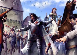 El Perro rescata a Sansa en la revuelta de la capital by Mathia Arkoniel©