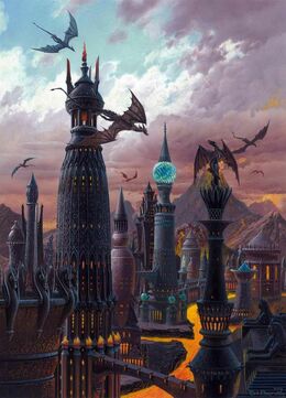 The Towers of Valyria by Ted Nasmith©