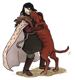 Ramsay con una de sus Chicas del Bastardo by Thrumugnyr©