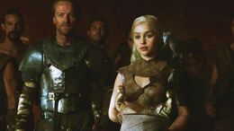 Jorah, Daenerys y dragones HBO