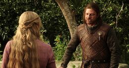 Eddard advierte a Cersei HBO