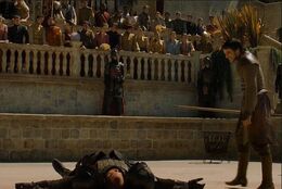 Oberyn tumba a la Montaña HBO