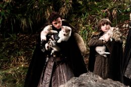 Robb, Bran y huargos HBO