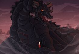 Aerea Targaryen and Balerion the Black Dread by Naomi©