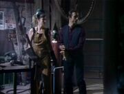 Tessa and MacLeod in her studio