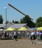 caber toss - Kerry Overfelt