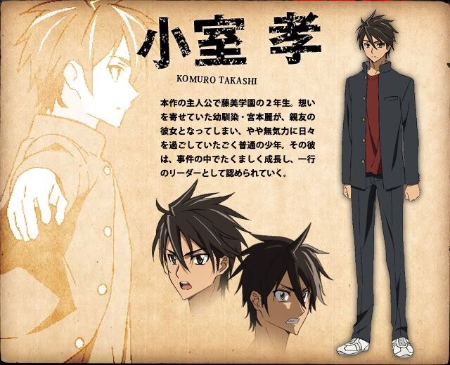 Highschool Of Dead Takashi Komuro Anime Manga 3D Bomber - Teeruto
