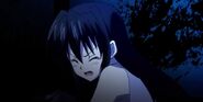 Akeno blaming her father for the death of her mother