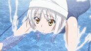 Koneko learning how to swim