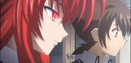 Rias is using magic on Issei's parents