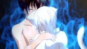 Koneko healing Issei's life force