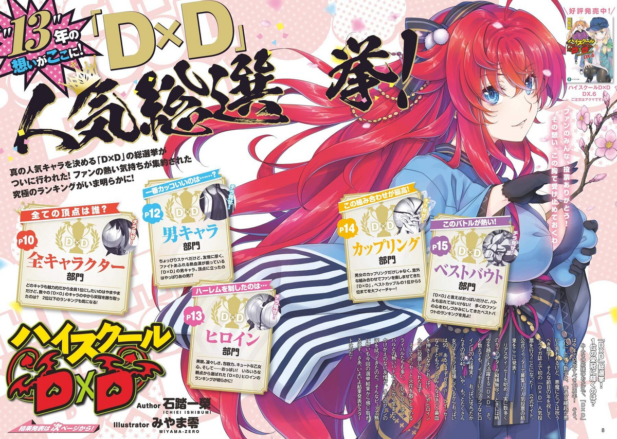 High School DXD, Vol. 8 (Light Novel) by Ichiei Ishibumi; Miyama-Zero