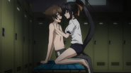 Akeno seducing Issei