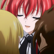 Rias showing concern for her servants