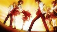 Rias leads the fight against Kokabiel