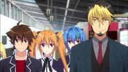 Gremory team giving farewell to Yasaka and Kunou