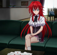 Rias receiving Diodara's proposal letters to Asia