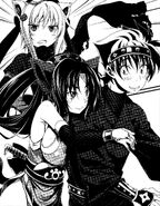 Kuroka training (seducing) with Issei at the ninja academy