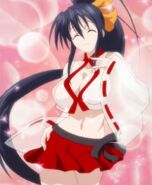 Akeno Cosplaying as Miko