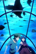 Issei and Akeno at the Aquarium