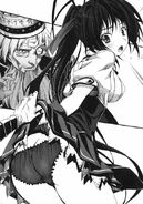 Odin makes his entrance by flipping Akeno's skirt