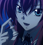 Rias holding her Bishop Evil Piece