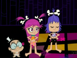 Ami, Yumi, and Kaz in Jungle Clothes