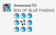 Box of Blue Pandas