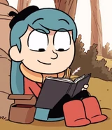 Hilda writes her journal.