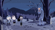 Craigie confronting Hilda, Frida, and David.