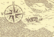 Tofoten on a map of Trolberg and surrounding area