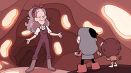 Hilda and Tontu confront Victoria in Nowhere Space