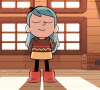 Hilda taking Sparrow Scouts oath