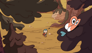 Hilda wanders through the Great Forest