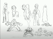 Ghosts design sketches.png (287 KB) Sketches by Luke Pearson for the ghost characters.
