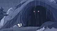 He seeks shelter in a cave, but it turns out to be occupied by a troll.