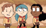 Hilda, David and Frida as Sparrow Scouts