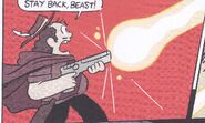 Erik Ahlberg fires a torch, graphic novels.