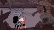 Hilda and Tontu make it out and the city is saved.