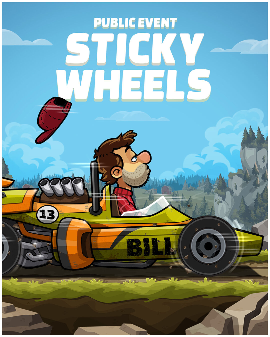 Hill Climb Racing - Strap in and pray the duct tape holds The Derby  Muscle Car paint is available today as a pop-up offer in Hill Climb Racing 2.  It's a rev